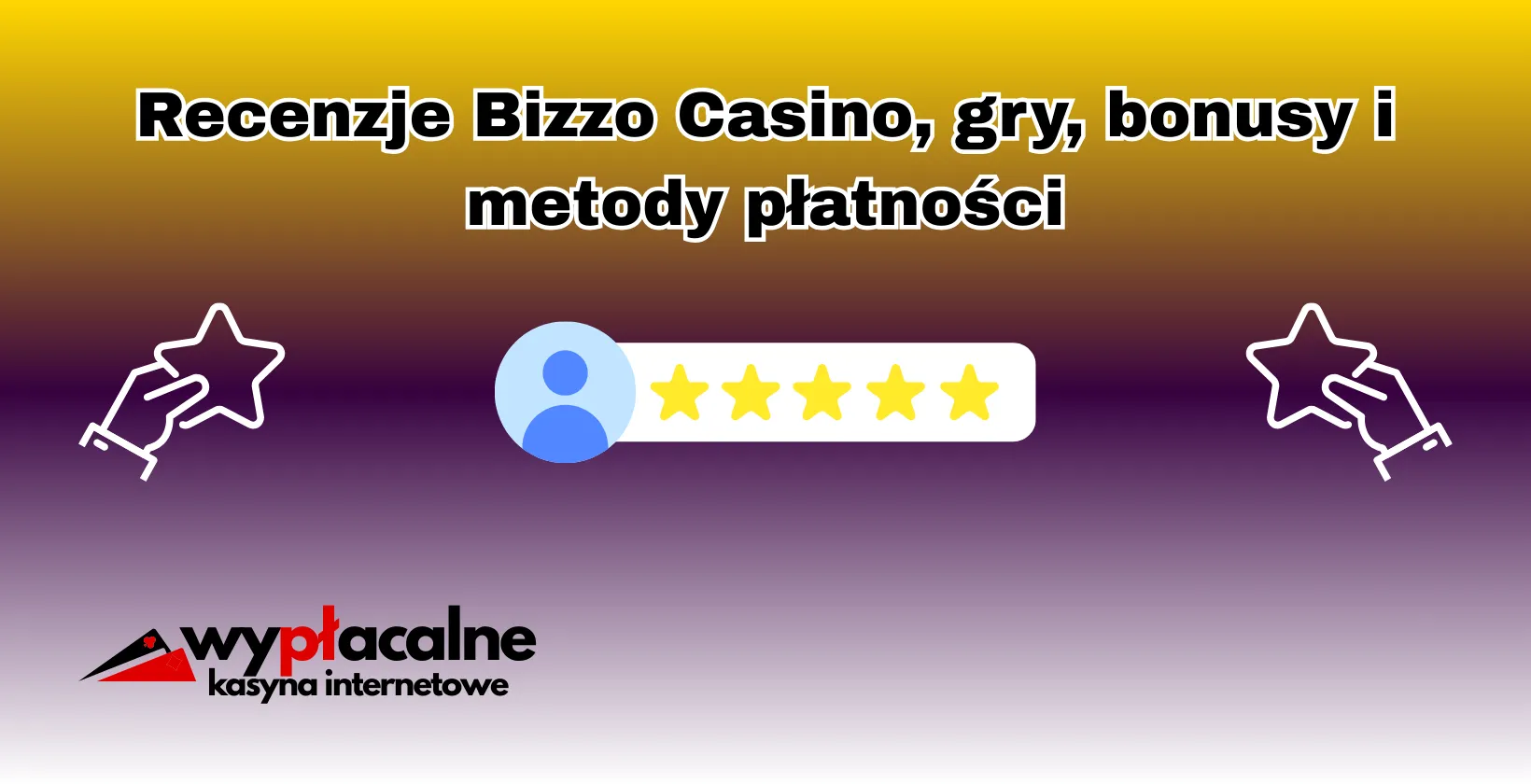 Strona główna kasyna Bizzo z grami i płatnościami.